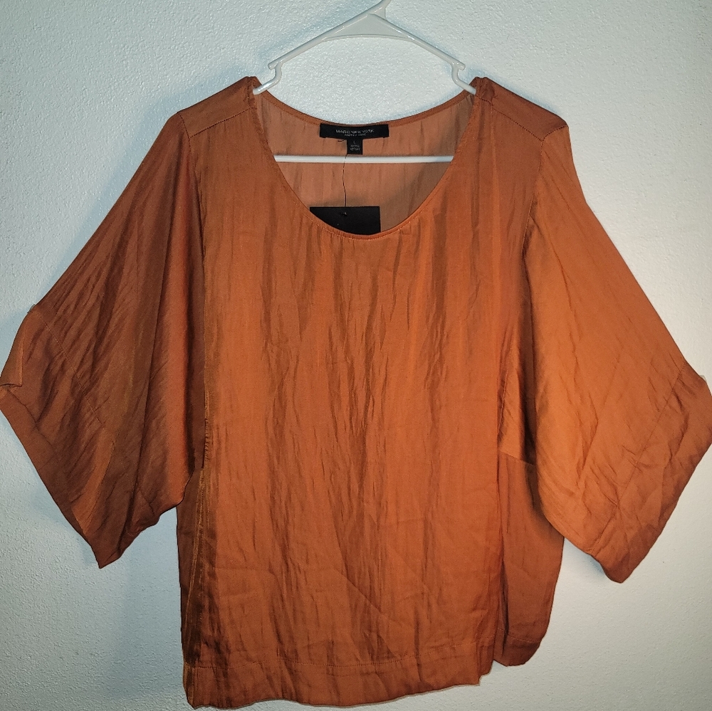 Bundle 3 for 20% off / NWT (L) mid sleeve baggy scoop neck dressy casual